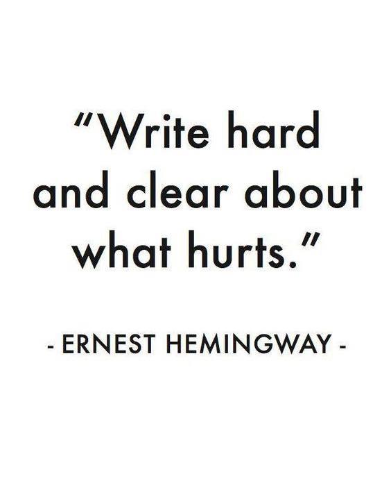 Write Hard and Clear About What Hurts